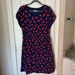 Blue and Red Dino Dress